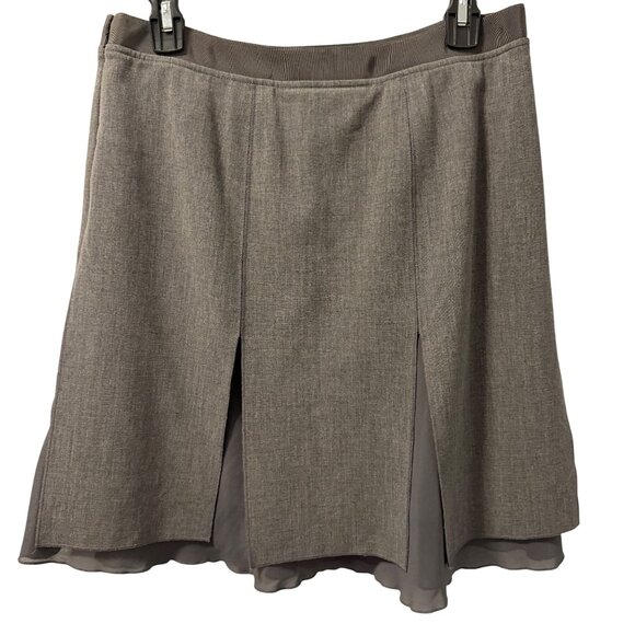 Etcetera Womens Grey A-Line Skirt Size 6 Polyester Viscose Blend - Picture 8 of 12